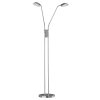 Fischer & Honsel Pool Stehleuchte LED Nickel-Matt, 2-flammig, Bewegungsmelder