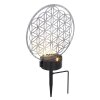 Globo Sun Solarleuchte LED Silber, 2-flammig