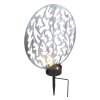 Globo Sun Solarleuchte LED Silber, 2-flammig