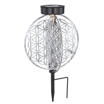 Globo Sun Solarleuchte LED Silber, 1-flammig