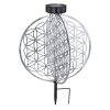 Globo Sun Solarleuchte LED Silber, 1-flammig