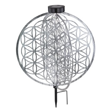 Globo Sun Solarleuchte LED Silber, 1-flammig