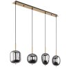 Globo BLACKY Pendelleuchte Messing, 4-flammig