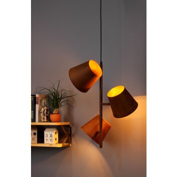 Luce Design Colt Pendelleuchte Rostfarben, 3-flammig