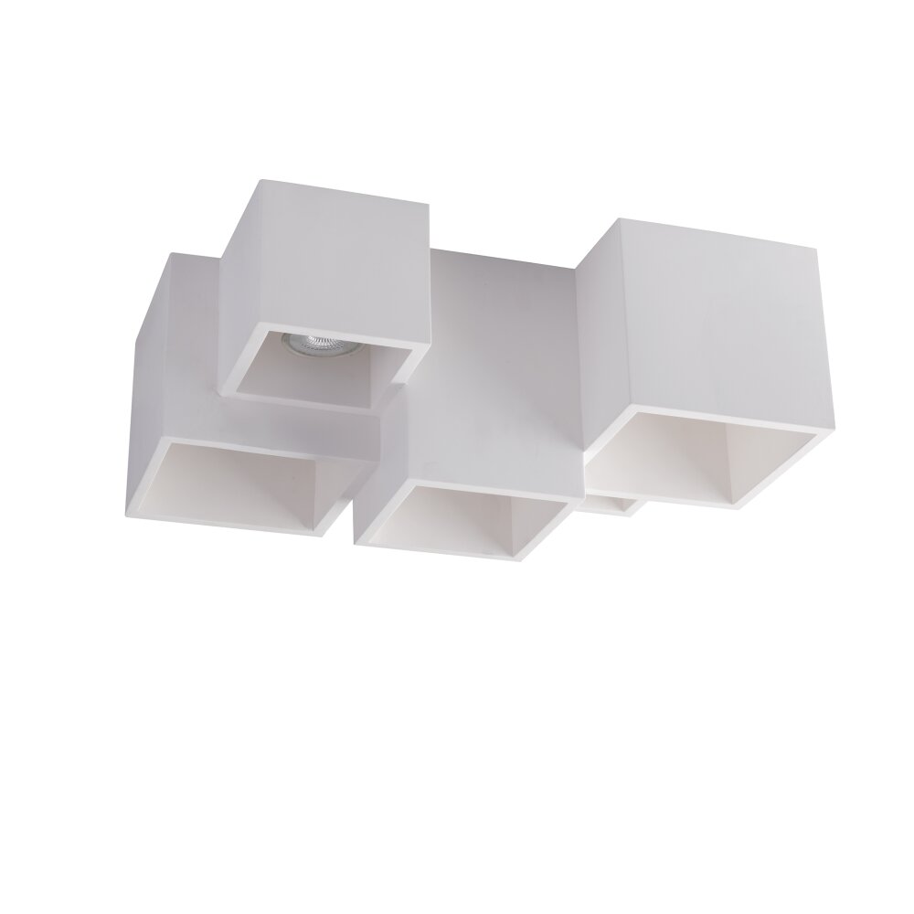 Design Foster mit I-FOSTER-PL5 bemalbar, Luce handelsüblichen Weiß Deckenleuchte Farben