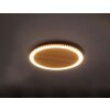 Luce Design MOON Wandleuchte LED Braun, Holzoptik, Schwarz, 1-flammig