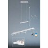 Fischer & Honsel Tenso Pendelleuchte LED Nickel-Matt, 4-flammig