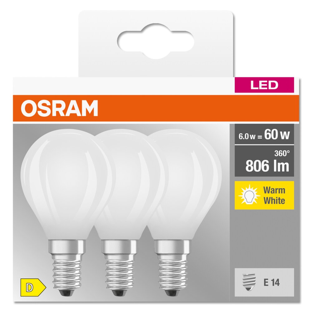 OSRAM CLASSIC A LED E27 8,5 Watt 2700 Kelvin 806 Lumen