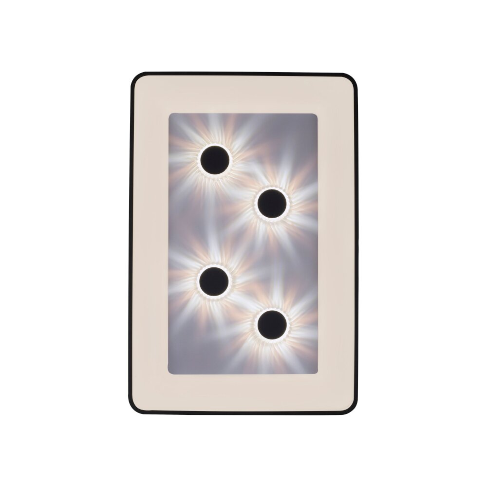 Leuchten Direkt Schwarz LED Deckenleuchte 14385-18 VERTIGO