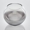 Glaslampenschirm Koyoto Ersatzglas 15 cm Chrom, Klar, Rauchfarben