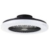 Brilliant Badria Deckenventilator LED Schwarz, 1-flammig, Fernbedienung