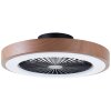 Brilliant Slimline Deckenventilator LED Schwarz, 1-flammig, Fernbedienung