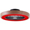 Brilliant Slimline Deckenventilator LED Schwarz, 1-flammig, Fernbedienung