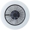 Brilliant Salerno Deckenventilator LED Schwarz, 1-flammig, Fernbedienung