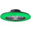 Brilliant Salerno Deckenventilator LED Schwarz, 1-flammig, Fernbedienung