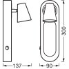 LEDVANCE Decor Deckenleuchte Schwarz, 1-flammig