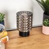 Falgorosa Tischleuchte Glas 11cm Schwarz, 1-flammig