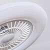 Benesal Deckenventilator LED Weiß, 1-flammig, Fernbedienung