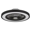 Globo Blizzak Deckenventilator LED Schwarz, 1-flammig, Fernbedienung