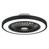 Globo Blizzak Deckenventilator LED Schwarz, 1-flammig, Fernbedienung