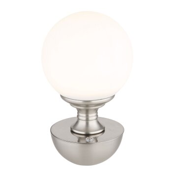 Globo Tabina Tischleuchte LED Nickel-Matt, 1-flammig