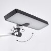 Pedreiras Tischleuchte LED Schwarz, Silber, 1-flammig