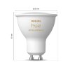 Philips Hue White Ambiance 3er Set LED GU10 4,2 Watt 2200 - 6500 Kelvin 400Lumen