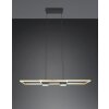 Trio ALBANY Pendelleuchte LED Schwarz-Gold, 1-flammig, Fernbedienung