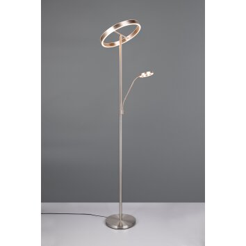 Trio Willis Stehlampe LED Nickel-Matt, 2-flammig