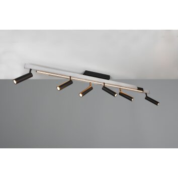 Trio Zeno Deckenleuchte LED Aluminium, 7-flammig, Fernbedienung