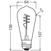 Osram LED E27 3,4 Watt 2700 Kelvin 470 Lumen