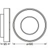 LEDVANCE SMART WIFI ORBIS Wand- und Deckenleuchte Weiß, 1-flammig, Farbwechsler