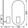 LEDVANCE DECOR Wand- und Deckenleuchte Holzoptik, Schwarz, 1-flammig