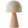 Pilzlampe Brilliant Nalam Tischleuchte Beige, 1-flammig