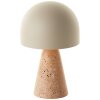 Pilzlampe Brilliant Nalam Tischleuchte Beige, 1-flammig