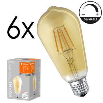 LED E27 6er Set 6 Watt 2400 Kelvin 680 Lumen