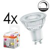 LED GU10 4er Set 3,7 Watt 2700 Kelvin 230 Lumen