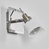 Maren Wandleuchte LED Chrom, Nickel-Matt, 1-flammig