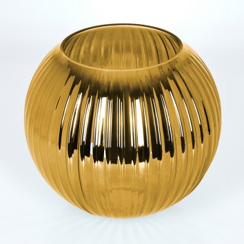 Glaslampenschirm Koyoto Ersatzglas 20 cm Gold