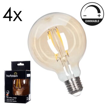 LED E27 4er Set 7 Watt 2700 Kelvin 670 Lumen