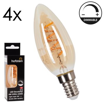 LED E14 4er Set 4 Watt 2200 Kelvin 220 Lumen