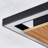 Bealo Deckenleuchte LED Holzoptik, Schwarz, 1-flammig