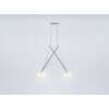 Serien Lighting TWIN Suspension Pendelleuchte 4m-Cable-Version Chrom, 2-flammig