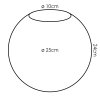 Glas-Lampenschirm Gastor Ersatzglas 25 cm Bernsteinfarben