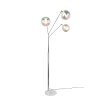 Trio Paxton Stehlampe Chrom, 3-flammig