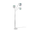 Trio Paxton Stehlampe Chrom, 3-flammig