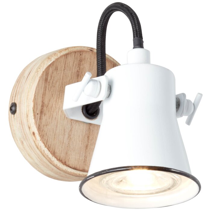 Brilliant Seed Wandleuchte Holz Hell Weiss 210 05 Lampe Shop At