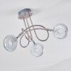 Donot Deckenleuchte LED Nickel-Matt, 3-flammig