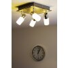 Trio Leuchten CLAPTON Deckenleuchte LED Aluminium, Chrom, Edelstahl, 4-flammig