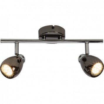 Brilliant MILANO Deckenleuchte LED Chrom, Schwarz, 2-flammig